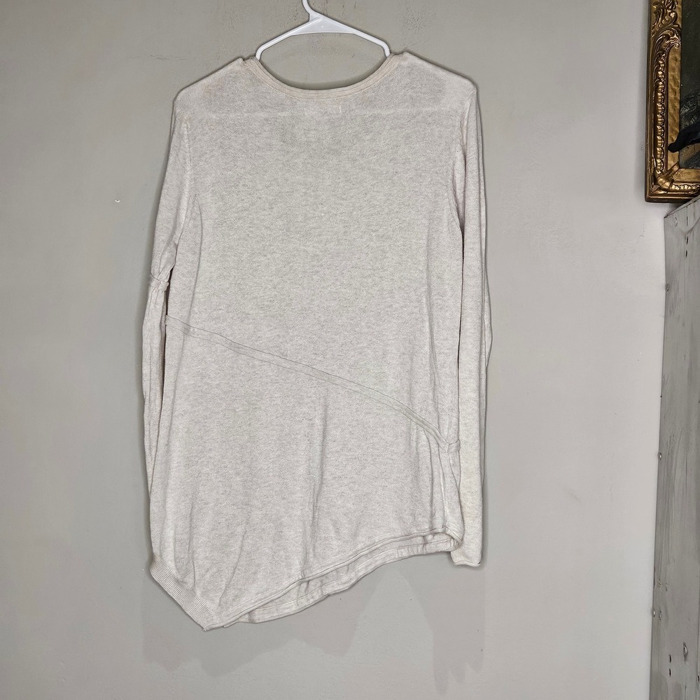 Prana Asymmetrica Tunic Sweater Med Boho Capsule Classic Long‎ Sleeve Comfy Top - Picture 2 of 7